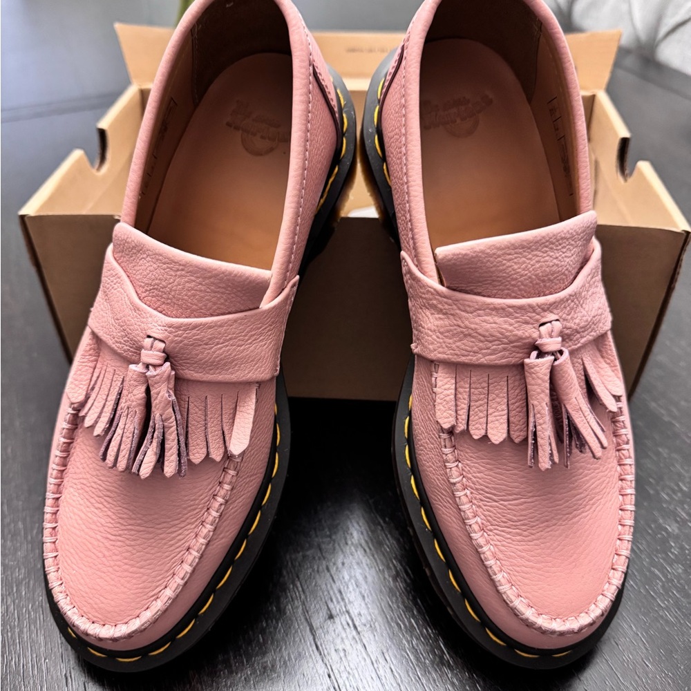 Dr. Martens Pink Leather Loafers - Picture 2 of 5